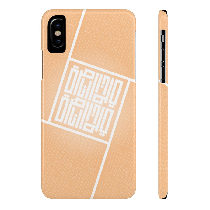 Orange Square Case Mate Slim Phone Cases