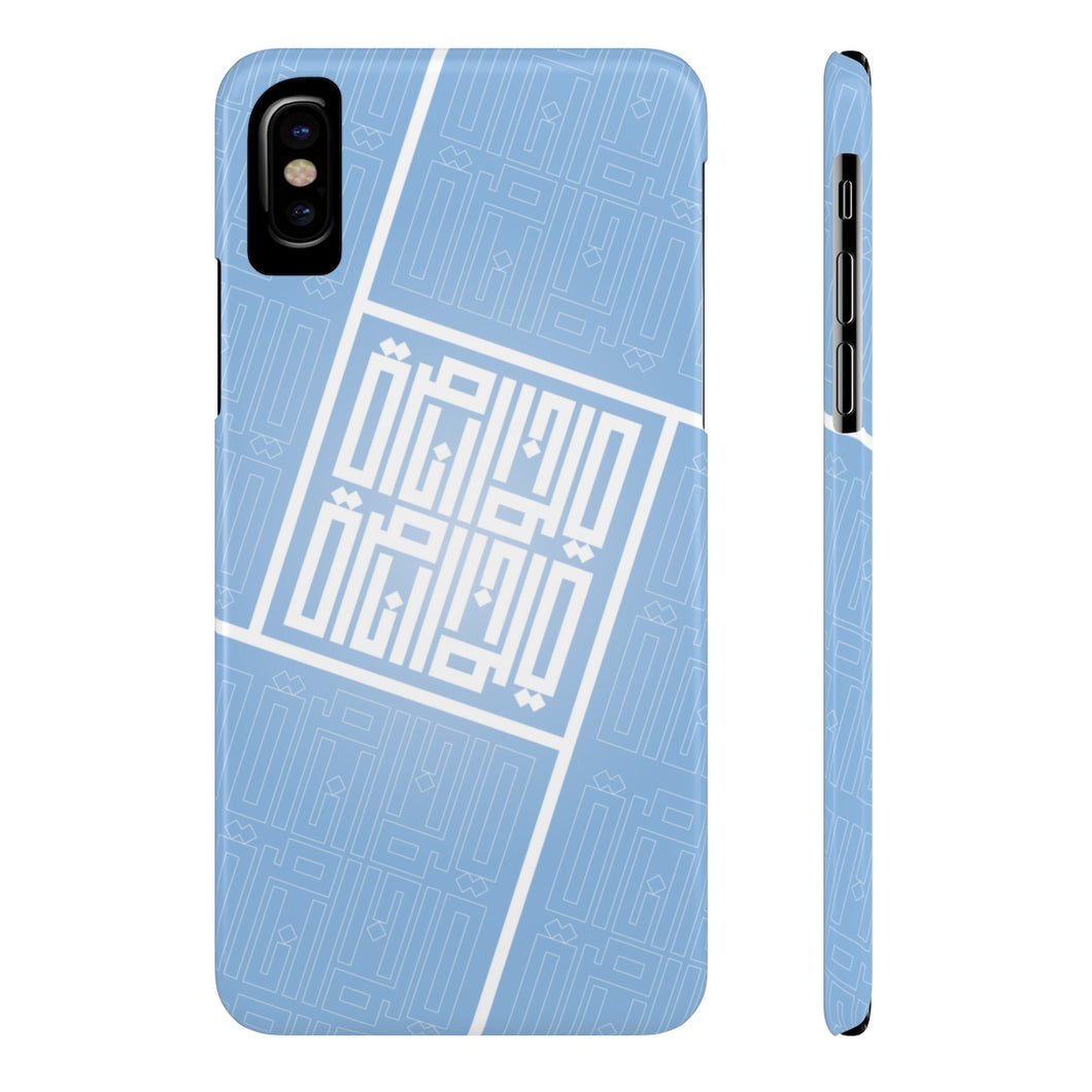 Blue Square Case Mate Slim Phone Cases